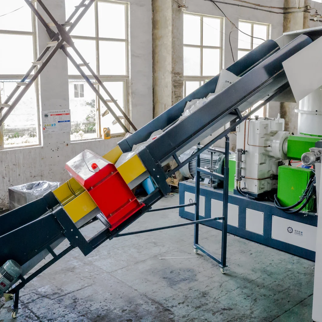 Waste Plastic HDPE LDPE PP Jumbo Woven Bags Pet Film Recycling Granulator Extruder Machine with Mother and Baby Combination/Two Stage Cascade Extrusion Machine