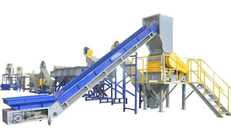 Retech Waste Plastic Film PP PE HDPE LDPE Bags Agricultural Film Full Automatic Washing Line Crushing Dewatering Drying Recycling Machine