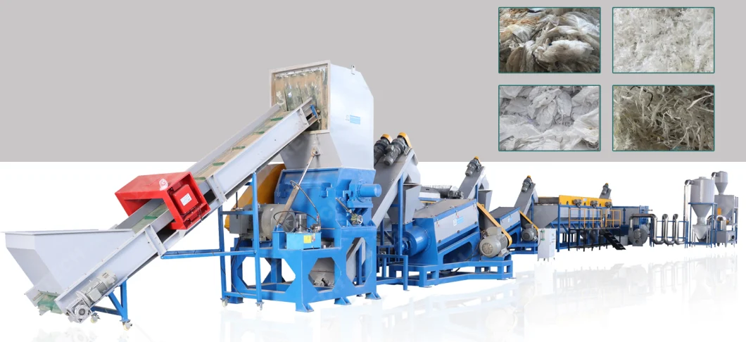 Dirty Used PE PP Film Rigid Flake Washing Recycling Machine / Waste Plastic Recycle Washing Line