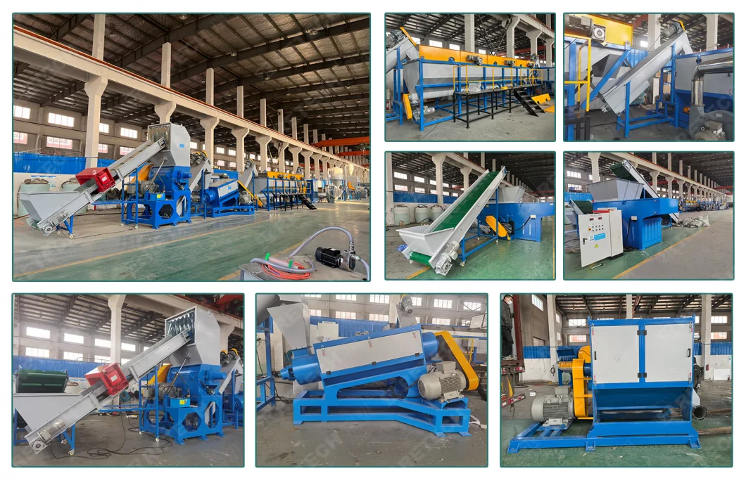 Dirty Used PE PP Film Rigid Flake Washing Recycling Machine / Waste Plastic Recycle Washing Line