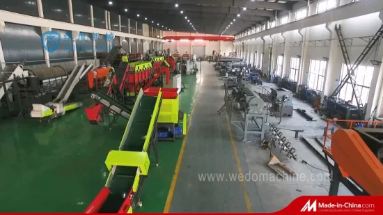 Waste Plastic Pet Bottle, Water Bottle Flake, PP/HDPE/LDPE PE Film Jumbo Woven Bags Plastic Crusher Machine, Plastic Crushing Washing Recycling Machine