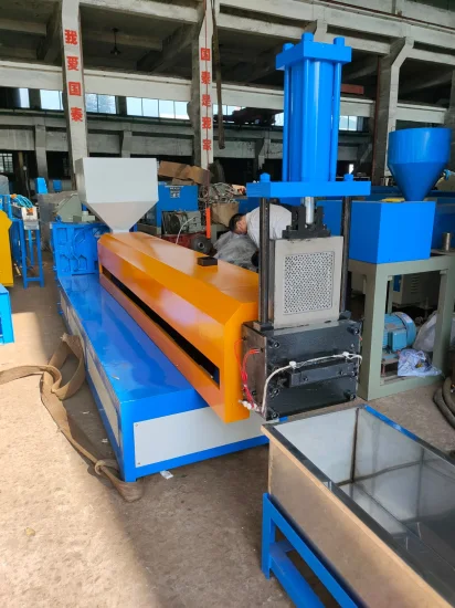 Waste Plastic HDPE LDPE Film Woven Bag Recycling Granulator Extruder Machine