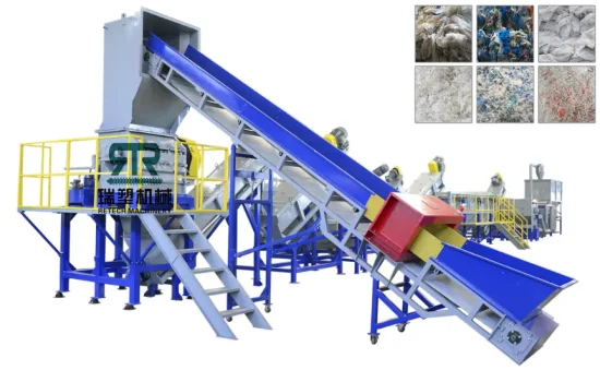 Retech Double-Stage PP/PE/LDPE/LLDPE Plastic Agriculture Film Water-Cooling Woven Bags Crushing Washing Dewatering Recycling Pelletizing Machine